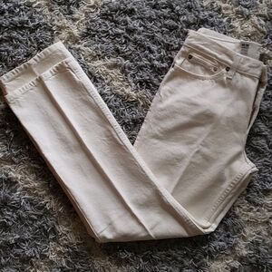 NWT DKNY Ivory Cowboy Fit Straight Leg Jeans